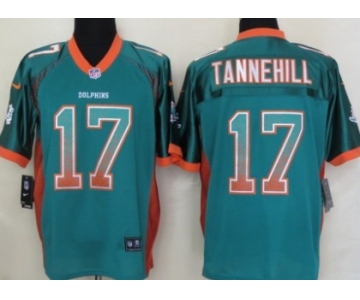 Nike Miami Dolphins #17 Ryan Tannehill Drift Fashion Green Elite Jersey