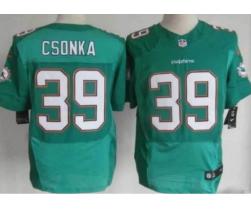 Nike Miami Dolphins #39 Larry Csonka 2013 Green Elite Jersey