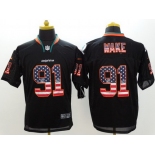 Nike Miami Dolphins #91 Cameron Wake 2014 USA Flag Fashion Black Elite Jersey
