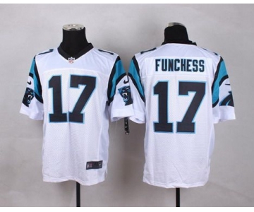 Men's Carolina Panthers #17 Devin Funchess Nike White Elite Jersey