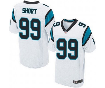 Men's Carolina Panthers #99 Kawann Short White Road NFL Nike Elite Jersey