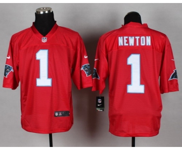 Nike Carolina Panthers #1 Cam Newton 2014 QB Red Elite Jersey
