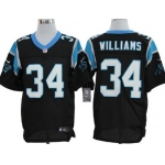 Nike Carolina Panthers #34 DeAngelo Williams Black Elite Jersey