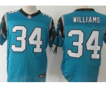 Nike Carolina Panthers #34 DeAngelo Williams Light Blue Elite Jersey
