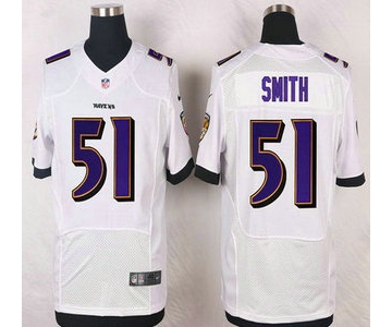 Baltimore Ravens #51 Daryl Smith White Road NFL Nike Elite Jersey