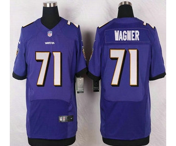 Baltimore Ravens #71 Rick Wagner Purple Team Color NFL Nike Elite Jersey