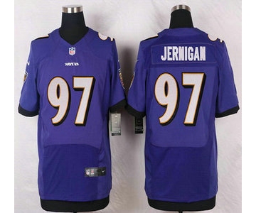 Baltimore Ravens #97 Timmy Jernigan Purple Team Color NFL Nike Elite Jersey