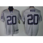 Nike Baltimore Ravens #20 Ed Reed Lights Out Gray Elite Jersey