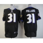 Nike Baltimore Ravens #31 Bernard Pollard Black Elite Jersey