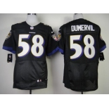 Nike Baltimore Ravens #58 Elvis Dumervil 2013 Black Elite Jersey