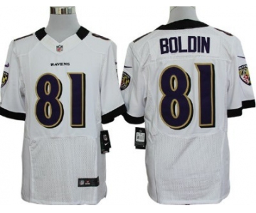 Nike Baltimore Ravens #81 Anquan Boldin White Elite Jersey