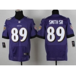Nike Baltimore Ravens #89 Steve Smith Sr 2013 Purple Elite Jersey