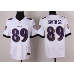 Nike Baltimore Ravens #89 Steve Smith Sr 2013 White Elite Jersey