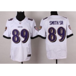 Nike Baltimore Ravens #89 Steve Smith Sr 2013 White Elite Jersey