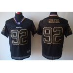 Nike Baltimore Ravens #92 Haloti Ngata Lights Out Black Elite Jersey