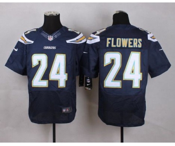 Men's San Diego Chargers #24 Brandon Flowers 2013 Nike Navy Blue Elite Jersey