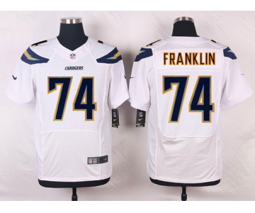 Men's San Diego Chargers #74 Orlando Franklin White Road NFL Nike Elite Jersey