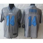 Nike San Diego Chargers #14 Dan Fouts 2013 Gray Vapor Elite Jersey