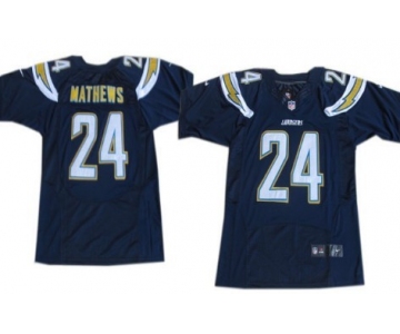 Nike San Diego Chargers #24 Ryan Mathews 2013 Navy Blue Elite Jersey