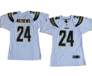 Nike San Diego Chargers #24 Ryan Mathews 2013 White Elite Jersey