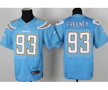 Nike San Diego Chargers #93 Dwight Freeney 2013 Light Blue Elite Jersey
