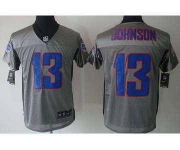Nike Buffalo Bills #13 Steve Johnson Gray Shadow Elite Jersey