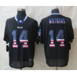 Nike Buffalo Bills #14 Sammy Watkins 2014 USA Flag Fashion Black Elite Jersey