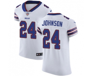 Nike Buffalo Bills #24 Taron Johnson White Men's Stitched NFL Vapor Untouchable Elite Jersey