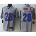 Nike Buffalo Bills #28 C.J. Spiller 2013 Gray Vapor Elite Jersey
