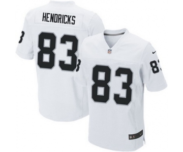 Men's Oakland Raiders #83 Ted Hendricks White Retired Player NFL Nike Elite Jersey