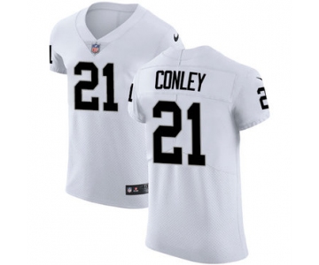 Nike Oakland Raiders #21 Gareon Conley White Men's Stitched NFL Vapor Untouchable Elite Jersey