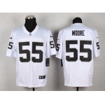 Nike Oakland Raiders #55 Sio Moore White Elite Jersey