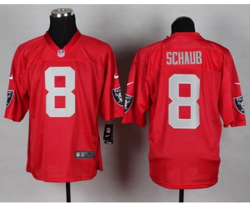 Nike Oakland Raiders #8 Matt Schaub 2014 QB Red Elite Jersey