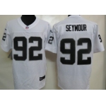 Nike Oakland Raiders #92 Richard Seymour White Elite Jersey