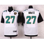Men's Jacksonville Jaguars #27 Dwayne Gratz White Road NFL Nike Elite Jersey
