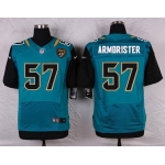 Men's Jacksonville Jaguars #57 Thurston Armbrister Teal Green Alternate NFL Nike Elite Jersey