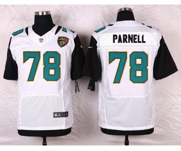 Men's Jacksonville Jaguars #78 Jermey Parnell White Road NFL Nike Elite Jersey
