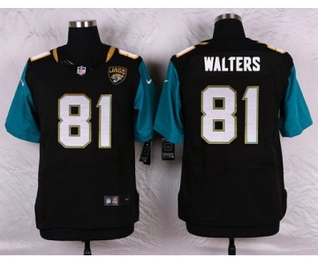 Men's Jacksonville Jaguars #81 Bryan Walters Black Team Color NFL Nike Elite Jersey