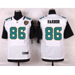 Men's Jacksonville Jaguars #86 Clay Harbor White Road NFL Nike Elite Jersey
