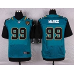 Men's Jacksonville Jaguars #99 Sen'Derrick Marks Teal Green Alternate NFL Nike Elite Jersey