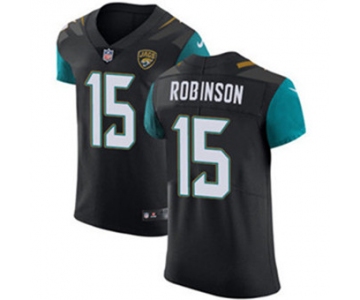 Men's Nike Jacksonville Jaguars #15 Allen Robinson Black Alternate Stitched NFL Vapor Untouchable Elite Jersey