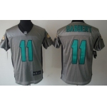 Nike Jacksonville Jaguars #11 Blaine Gabbert Gray Shadow Elite Jersey
