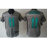Nike Jacksonville Jaguars #11 Blaine Gabbert Gray Shadow Elite Jersey