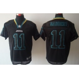 Nike Jacksonville Jaguars #11 Blaine Gabbert Lights Out Black Elite Jersey