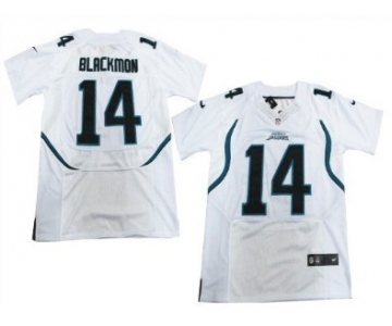 Nike Jacksonville Jaguars #14 Justin Blackmon White Elite Jersey