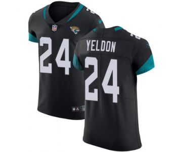 Nike Jacksonville Jaguars #24 T.J. Yeldon Black Alternate Men's Stitched NFL Vapor Untouchable Elite Jersey