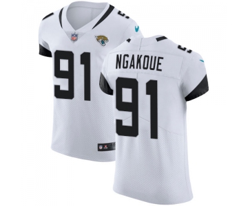 Nike Jacksonville Jaguars #91 Yannick Ngakoue White Men's Stitched NFL Vapor Untouchable Elite Jersey