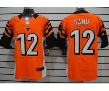Nike Cincinnati Bengals #12 Mohamed Sanu Orange Elite Jersey