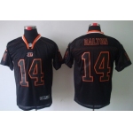 Nike Cincinnati Bengals #14 Andy Dalton Lights Out Black Elite Jersey