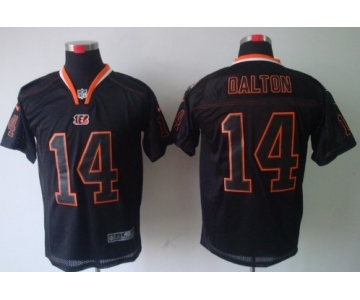 Nike Cincinnati Bengals #14 Andy Dalton Lights Out Black Elite Jersey